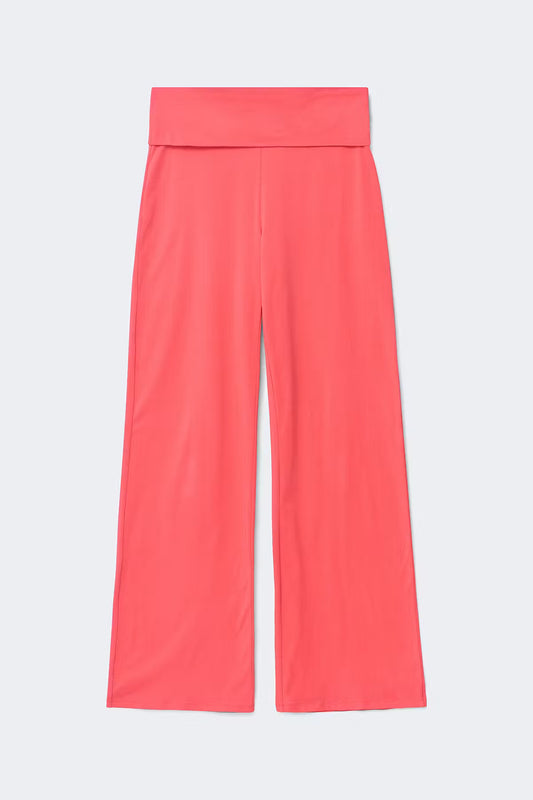 Coral Flow Wide Leg Yoga Pants